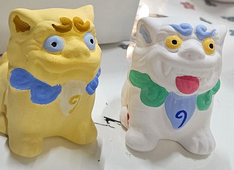 親手製作伴手禮「琉球獅子雙人繪畫體驗」