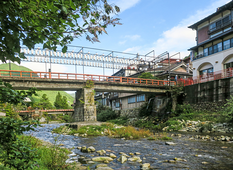 溫泉鄉的旅遊據點是「久保治 洞川溫泉」