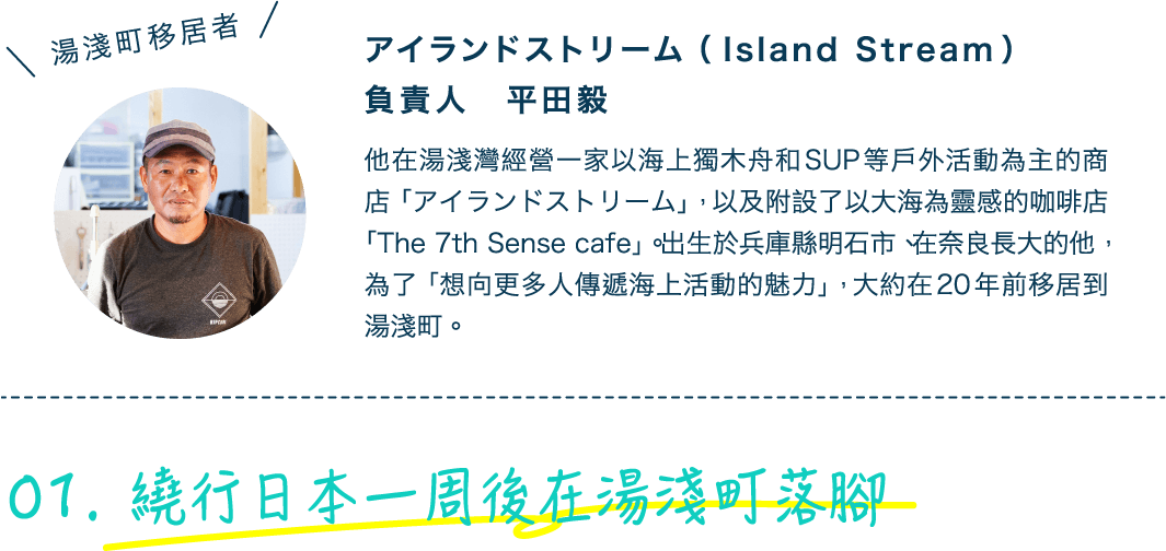 詢問當地人舒適的湯淺生活