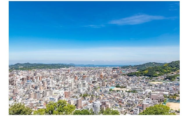 從天守閣眺望的景色