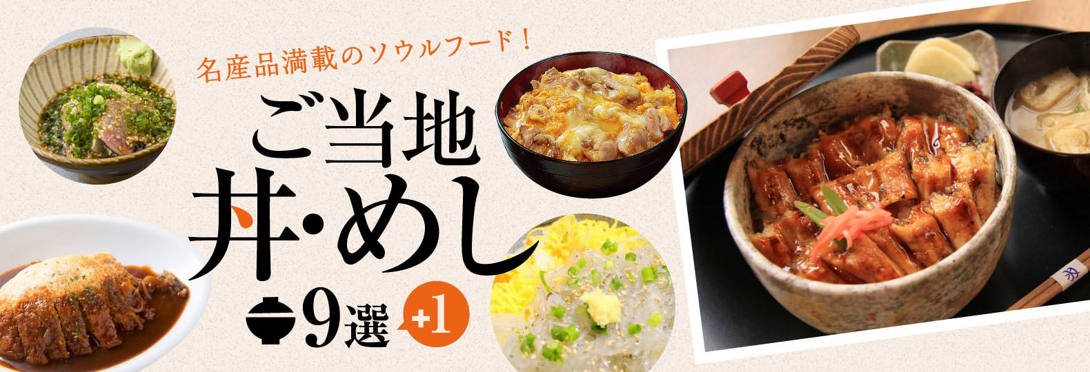 名産品満載のソウルフード！ ご当地丼・めし9選+1