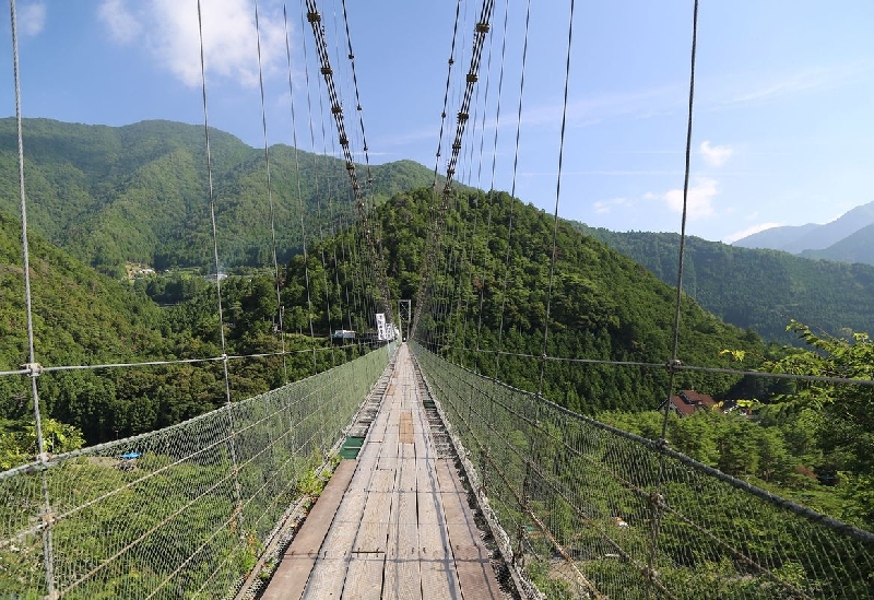 谷瀬の吊り橋