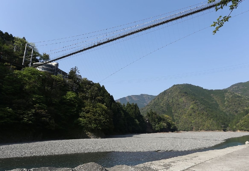 谷瀬の吊り橋